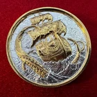 2 Troy Oz .999 Silver Privateer Series “THE KRAKEN” Polished 24K Gilding by SFS