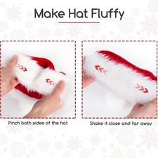 Weihnachtsmann-Mütze Mit Plüschkrempe & Pailletten – Warme Santa-Hut Für Männer & Frauen