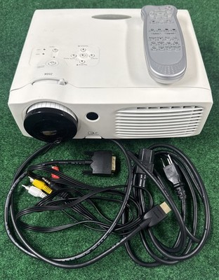 Optoma H27 DLP Home Theater Projector w/ Remote, HDMI, VGA & AV Cables   Tested
