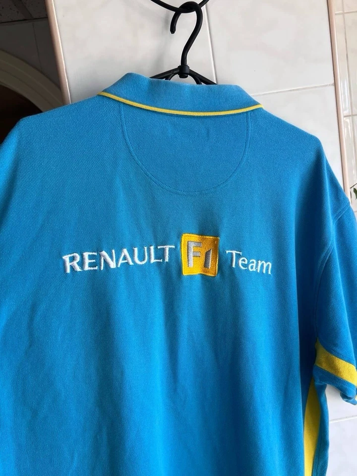 Formula 1 Renault F1 Team Racing Polo Shirt Blue Men's Size XL Alonso Vibes 00s - Image 3 of 4