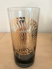 Vintage MCM Atomic Gold Starburst Glasses Set Of 5 With Metal Caddy — photo 2