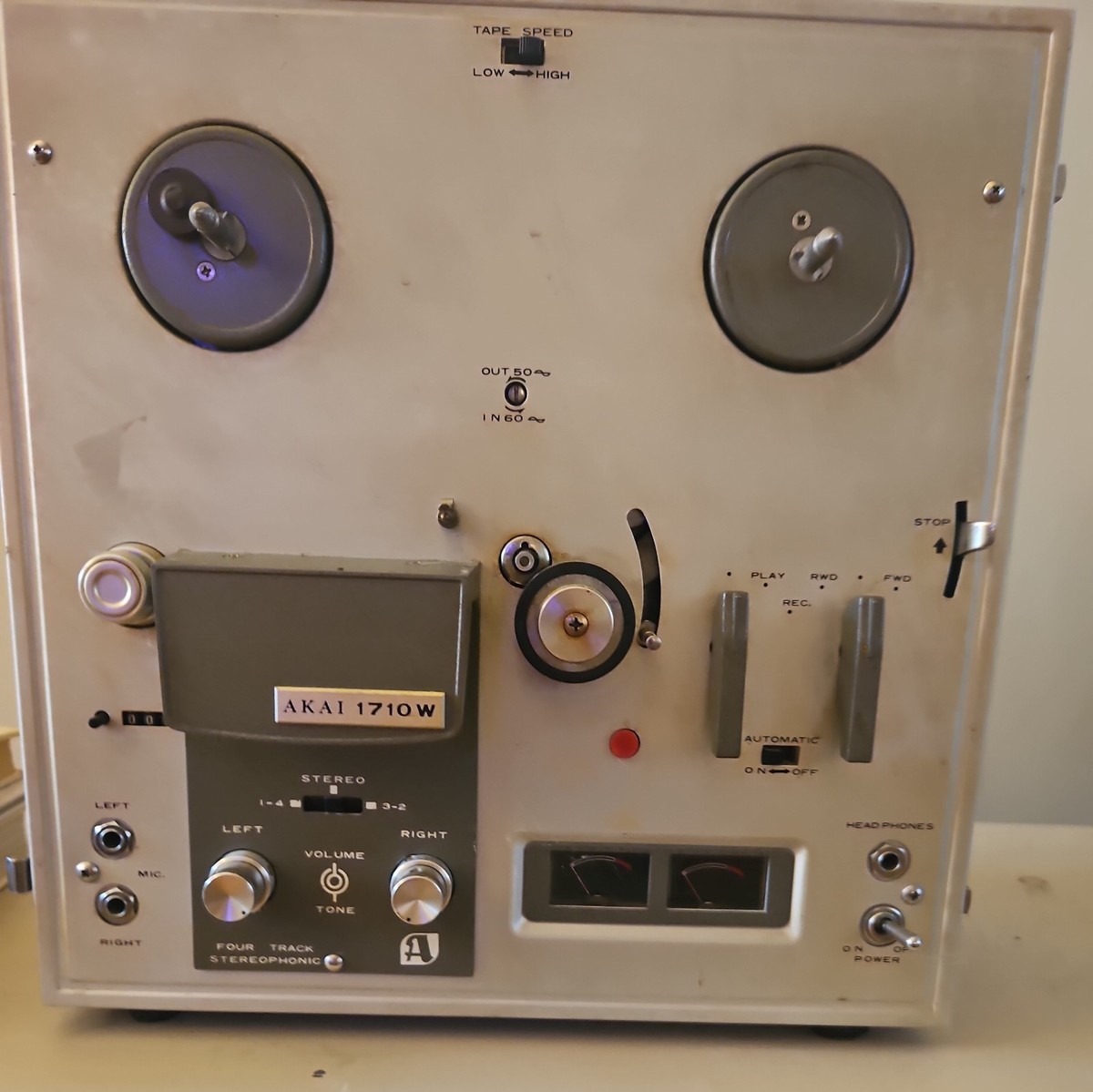 AKAI 1710W four track stereo mono reel to reel - SPEAKERS