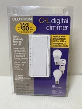 Lutron Maestro CL Digital Dimmer White Single Pole, 3-way - MACL-153MH-WH