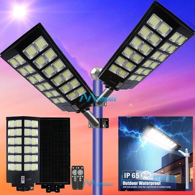 11000W Solar Light Outdoor Commercial Large Motion Sensor Dusk To Dawn Road Lamp