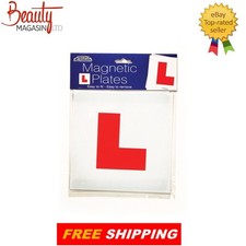 2x Magnetic L Plates Learner Driver Sign Car Van Bike Easy Fix UK Road Legal 1PK