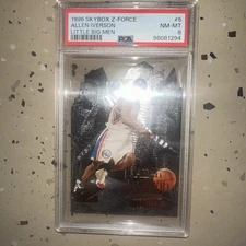 1996-97 Skybox Z Force - Little Big Men Allen Iverson #5 (RC) RARE! PSA 8! READ!
