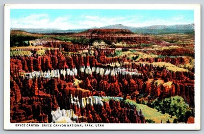 Bryce Canyon National Park Utah UT Vintage Postcard
