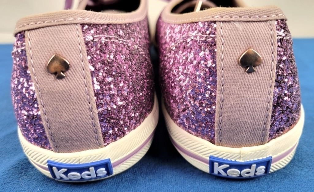 Keds X Kate Spade New York Champion Glitter Grape Sneakers 11 M WF60478 Women’s thumbnail 5