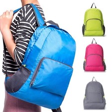20L Folding Rucksack Backpack Bag - Travel Walking Camping Office Shoulders Bag