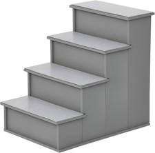 Pet Stairs, Small Pet Steps with Cushioned Removable Covering for Dogs and Cats