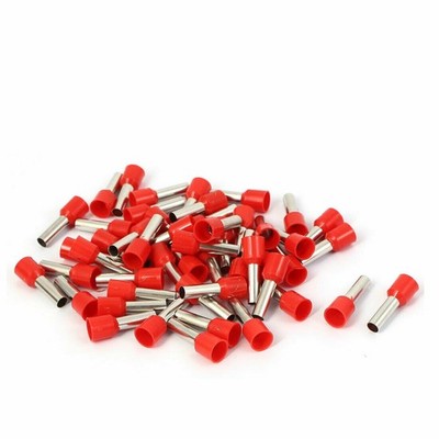 E6012 Tube Style Electric Wire Ends Sleeve Crimp Insulated Terminal 50pcs   KD *