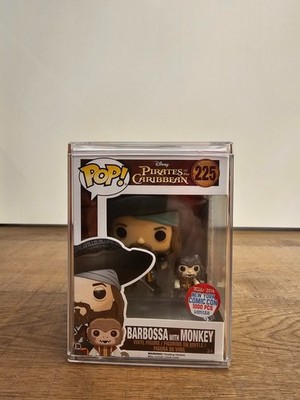 Funko Pop Pirates Of The Caribbean Barbossa With Monkey Nycc 2016 + HARD COVER