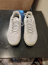 Nike Air Max Plus TN White Mesh Low Top Athletic Sneakers Rubber Outsole