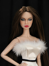 OOAK Vampire style integrity toys Repaint Poppy Parker Custom Art Doll Head