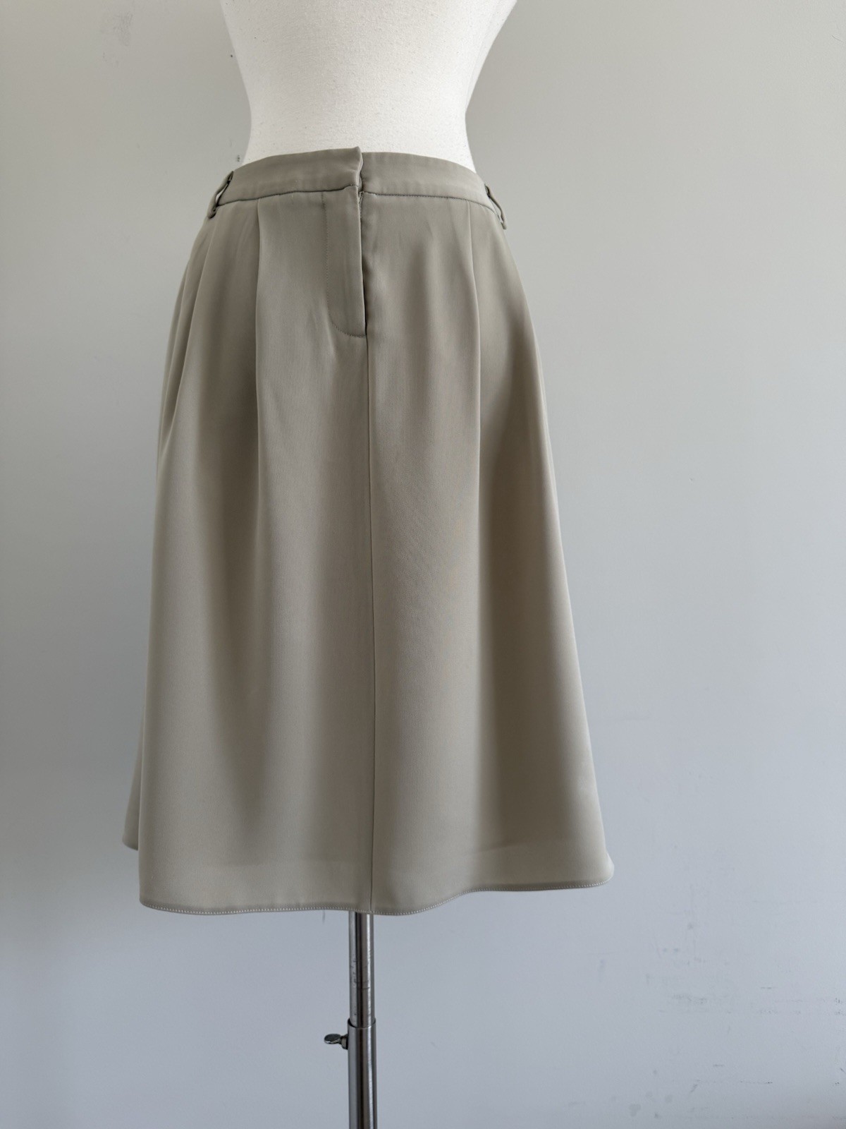 GIORGIO ARMANI POLYESTER ELASTANE PLEATED LINED P… - image 1