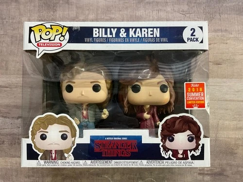 Funko Pop! Stranger Things: Billy & Karen 2018 Summer Convention 2-Pack H2