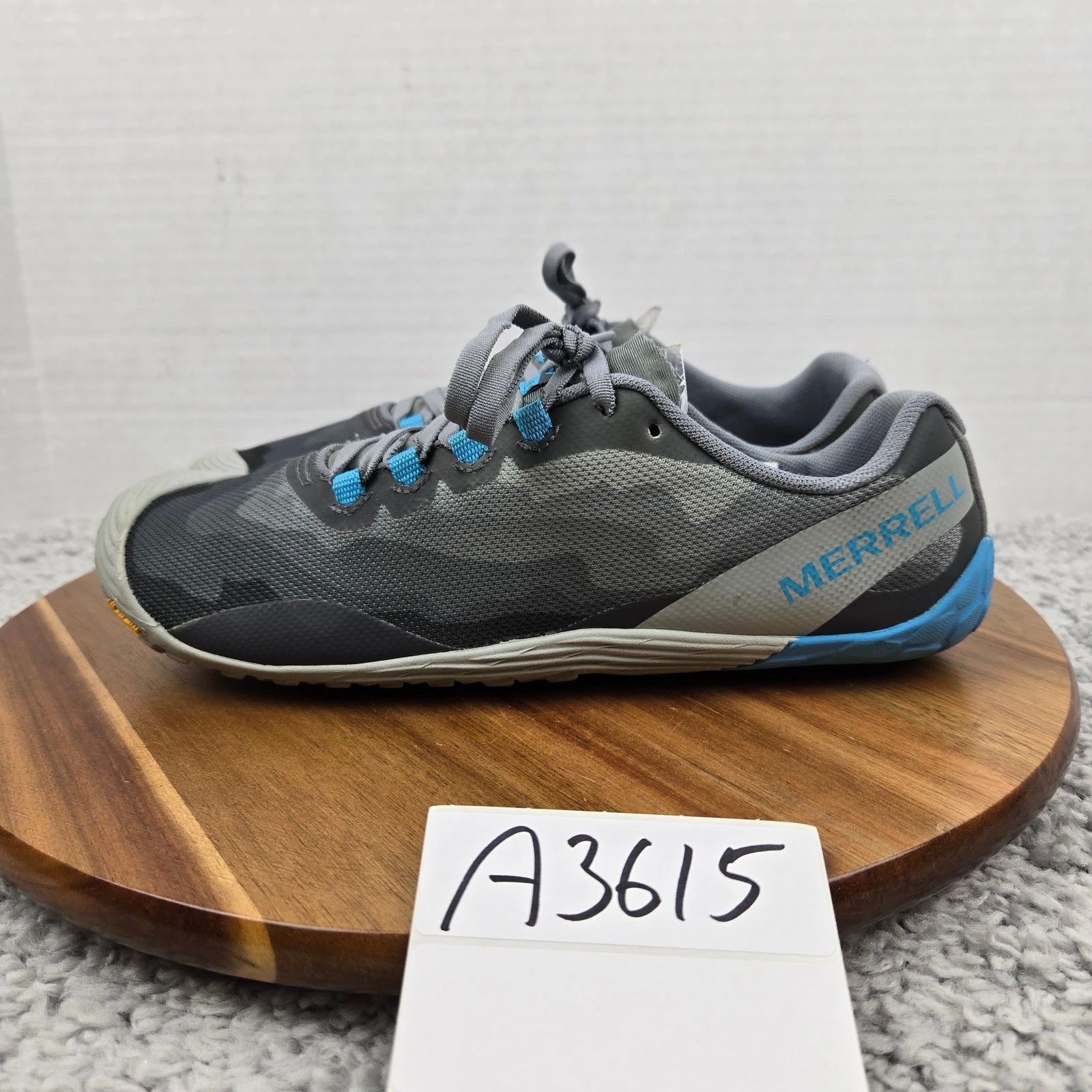 Merrell Women 9.5 Vapor Glove 4 Gray Barefoot Minimalist Trail Road Running Shoe