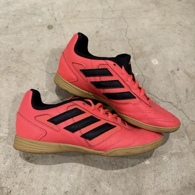 Adidas Super Sala 2 Shoes Soccer Indoor Size 5.5 Coral Orange Pink