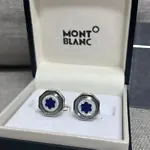 Montblanc Silver Blue Cufflinks