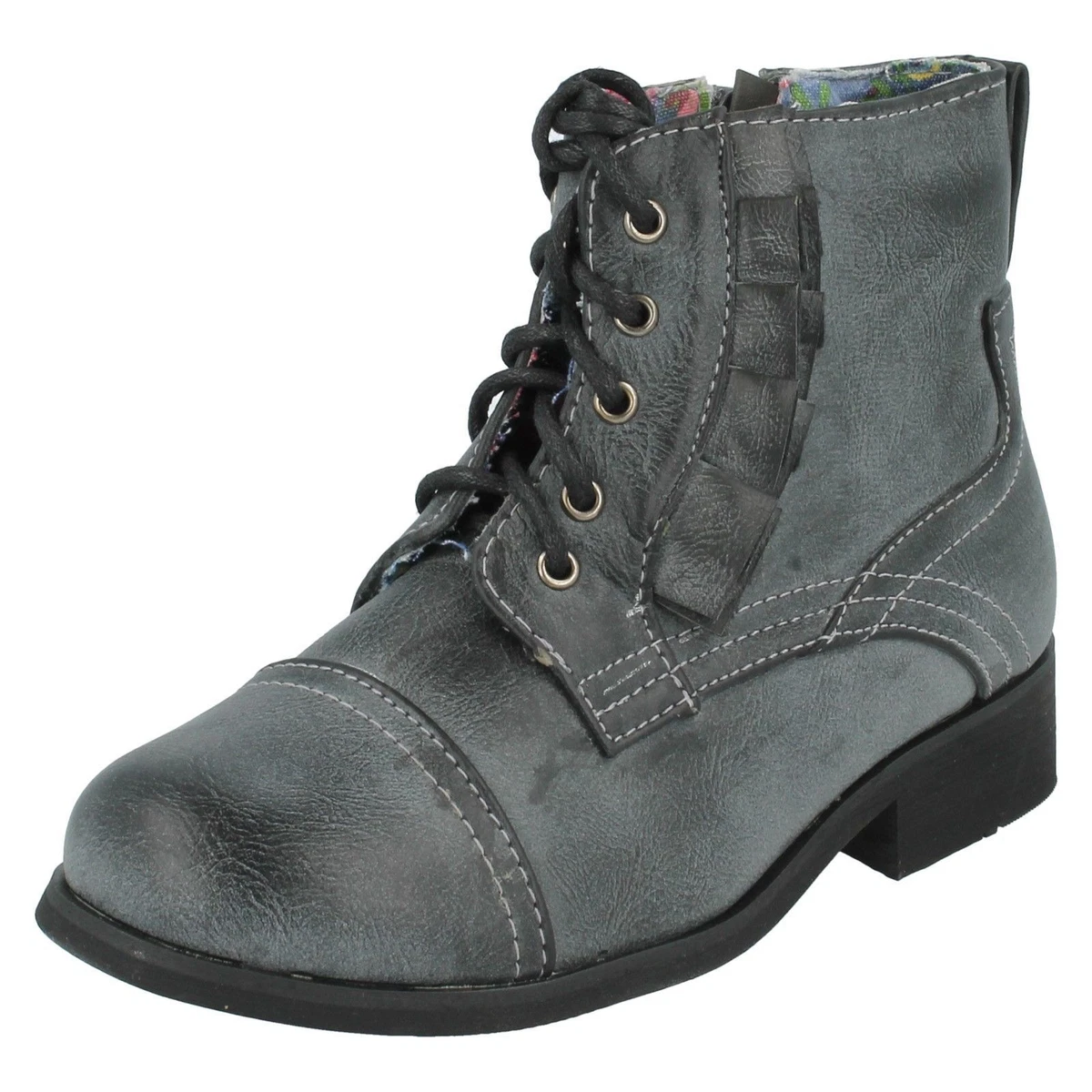 Lace up top ankle boots sale