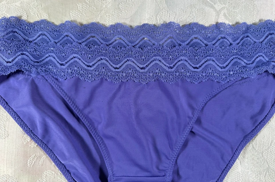 Bragas de colección STARDELL azul periwinkle talla L encaje cintura hipster bikini ajustado Foto 2 de 4