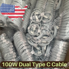 100W Type-C to USB-C Fast Charger Cable Cord For MacBook Pro Air iPad Pro Lot
