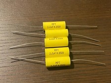 5 New 2.0 uF 250V Supertech MPT Film Audio Signal Crossover Capacitors 2 Qty
