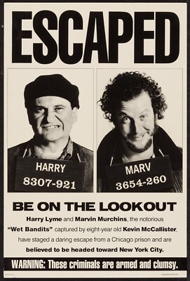 1990 Home Alone Movie Poster 11X17 Kevin Macaulay Culkin Wet