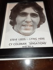Steve Leeds Lying Here Rare Original Promo Poster Ad Framed!