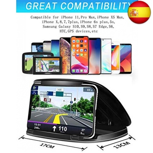 Soporte Movil Coche,Soporte Coche Reutilizable Robusto Vehiculo para - Imagen 6 de 7