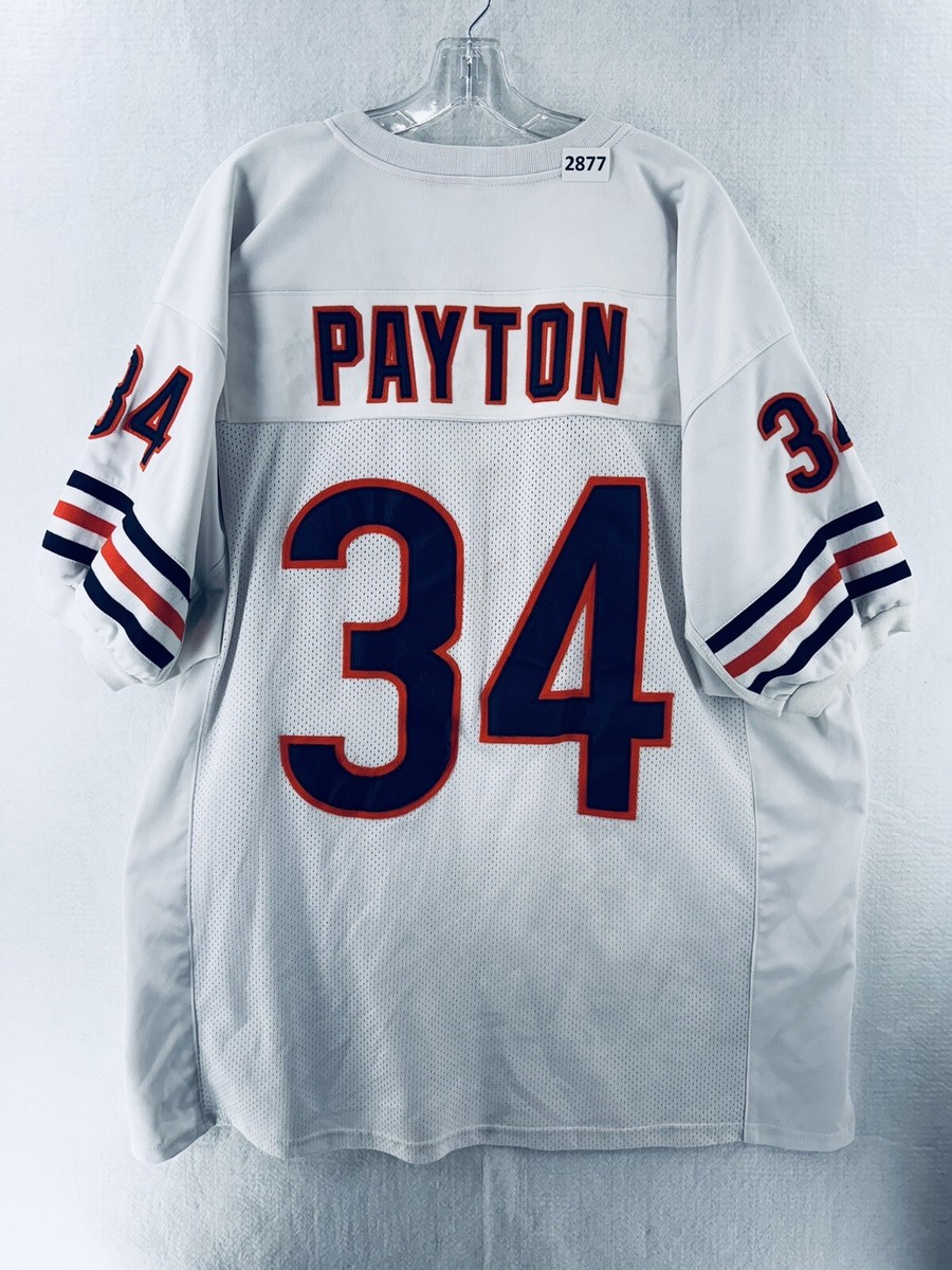 NTT WEST ユニフォーム 34番 ホワイト ネイビー Walter Payton #34 Chicago Bears Retired Player Men's Jersey White