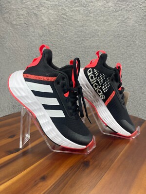 Adidas Kids Own the Game Basketball Shoe Size 12 Black Red