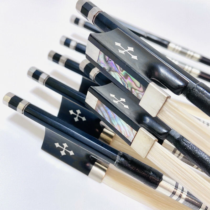 1pcs professional black Carbon fiber violin bow 3/4 ,natural horsetail - Image 3 of 4