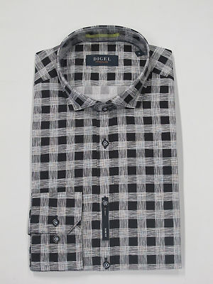 DIGEL Hemd, langarm Gr. M, XXL, Weiß-schwarz, kariert  UVP 69,95  