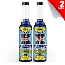 REV X EBoost E85 Gasoline Fuel Additive - 8 fl. oz. (2 pack) - Treat 50 Gallons