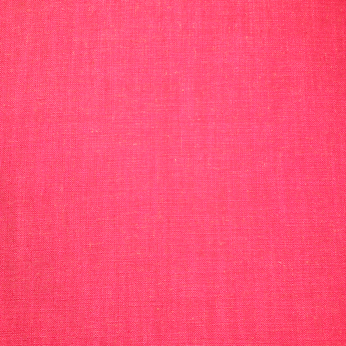 Pink Linen Decor Fabric Sample Nearly Neon Linen Cotton #9 - Picture 2 of 3