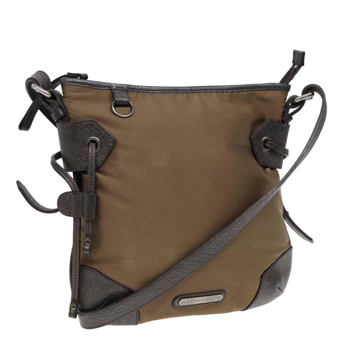 Burberry Beige Synthetic Shoulder Bag Authentic