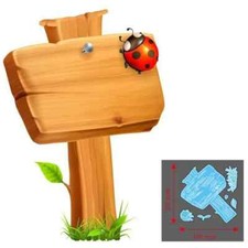 Wooden Sign Ladybug Metal Cutting Dies Scrapbooking Card Making Craft