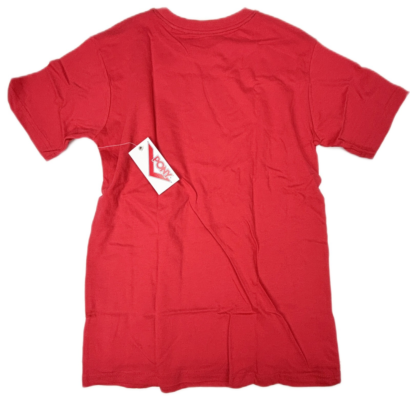 T shirt pullover maglia elasticizzata ragazzo grande 14 16 logo pony rosso