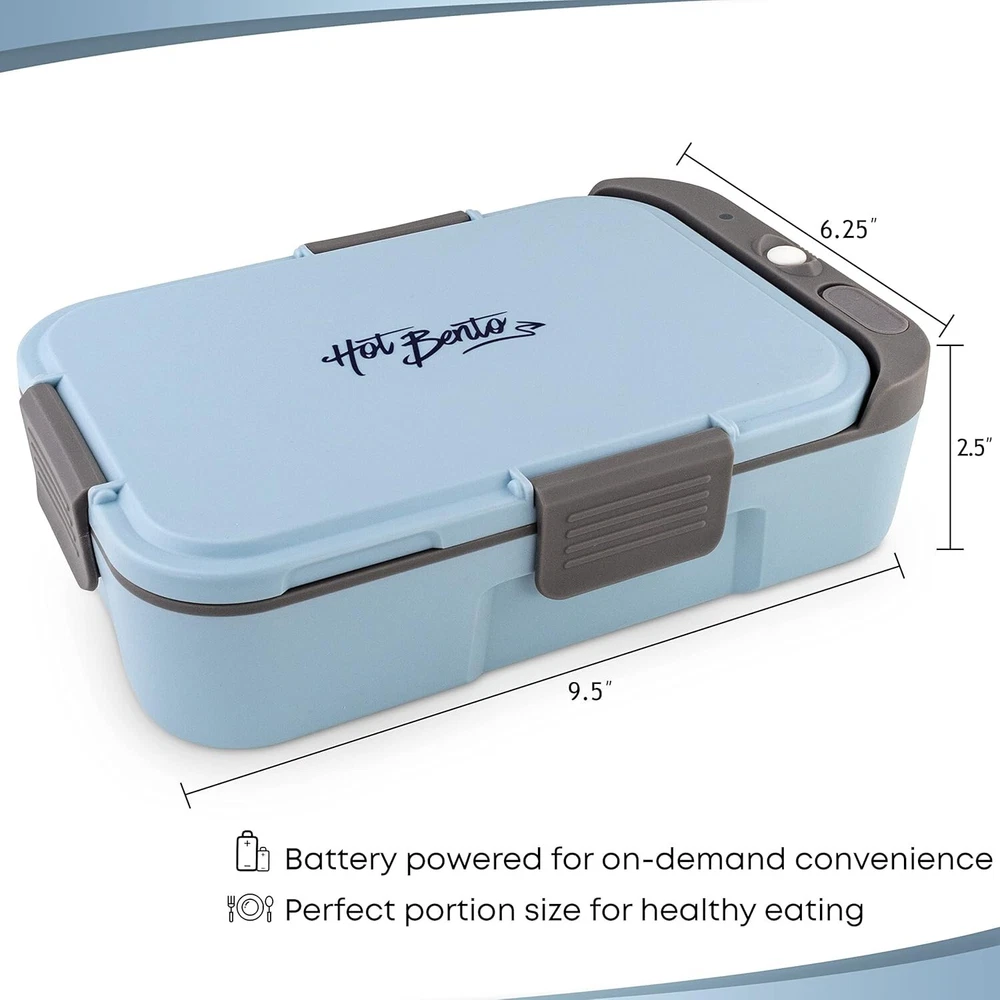 Hot Bento Box USED Self Heated Lunch Box and Food Warmer Battery Powered OnTheGO Hot Bento Box USED Self Heated Lunch Box and Food Warmer Battery Powered OnTheGO
