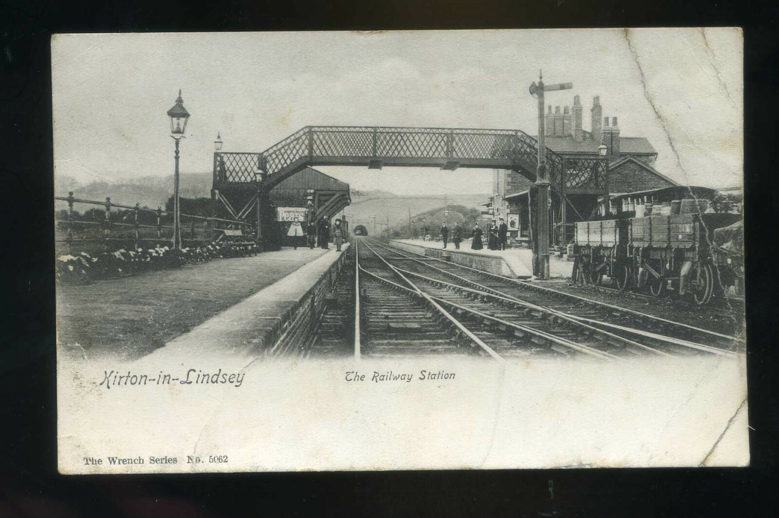 KIRTON IN LINDSEY Lincolnshire RAILWAY Station Interior with people on