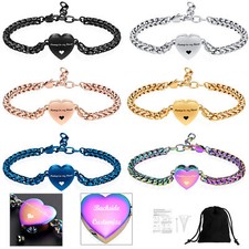 Always In My Heart Urn Pendant Cremation Jewelry for Ashes Holder Bracelet Gift