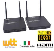 RIPETITORE WIRELESS AUDIO/VIDEO SENDER IN HD 2.4GHZ SKY E MEDIASET PREMIUM