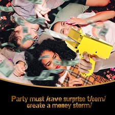 Handheld Cash Gun for Game Movies Party New Money Gun Shooter Make it Rain