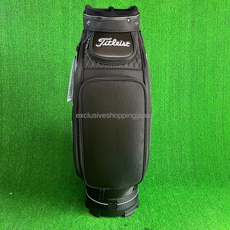 Titleist Golf Mid Size Cart Bag 9.5 x 47 inch 6-way Divider Black / White Mens - Image 4 of 4