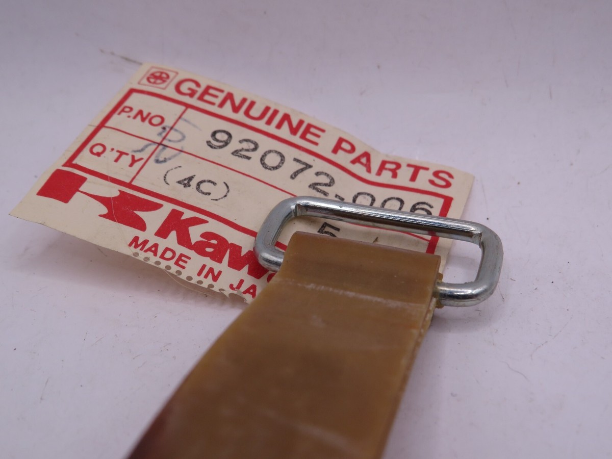 かじゃ　1 20-25 NOS Kawasaki KX125 1974-1976 F11 F12MX Genuine Battery Band Stap