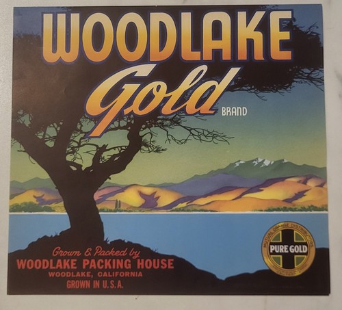 LABEL Woodlake Gold California Citrus - 第 1/1 張圖片