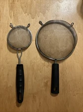 Set Of 2 Mesh Strainers-3.5 And 6 Inches-Previously Used For Crafting