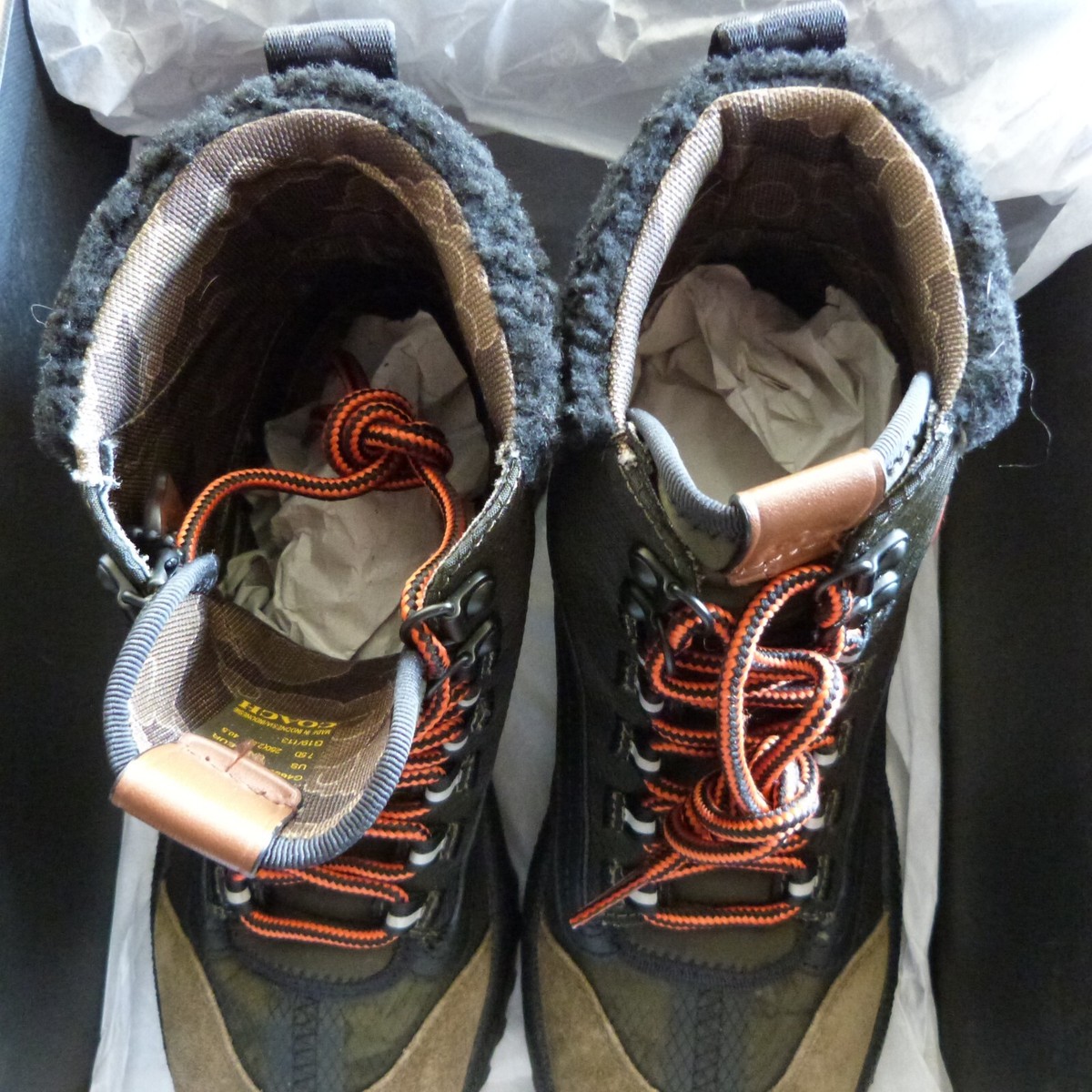 COACH X Naruto MBJ Urban Hiker Military Green Citysole US Men's Size 7.5 | eBay