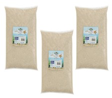Aquarium Kies abgerundet feine Körnung ca. 0.4 - 1 mm 3 x 5 kg weiß, Dehner Aqua
